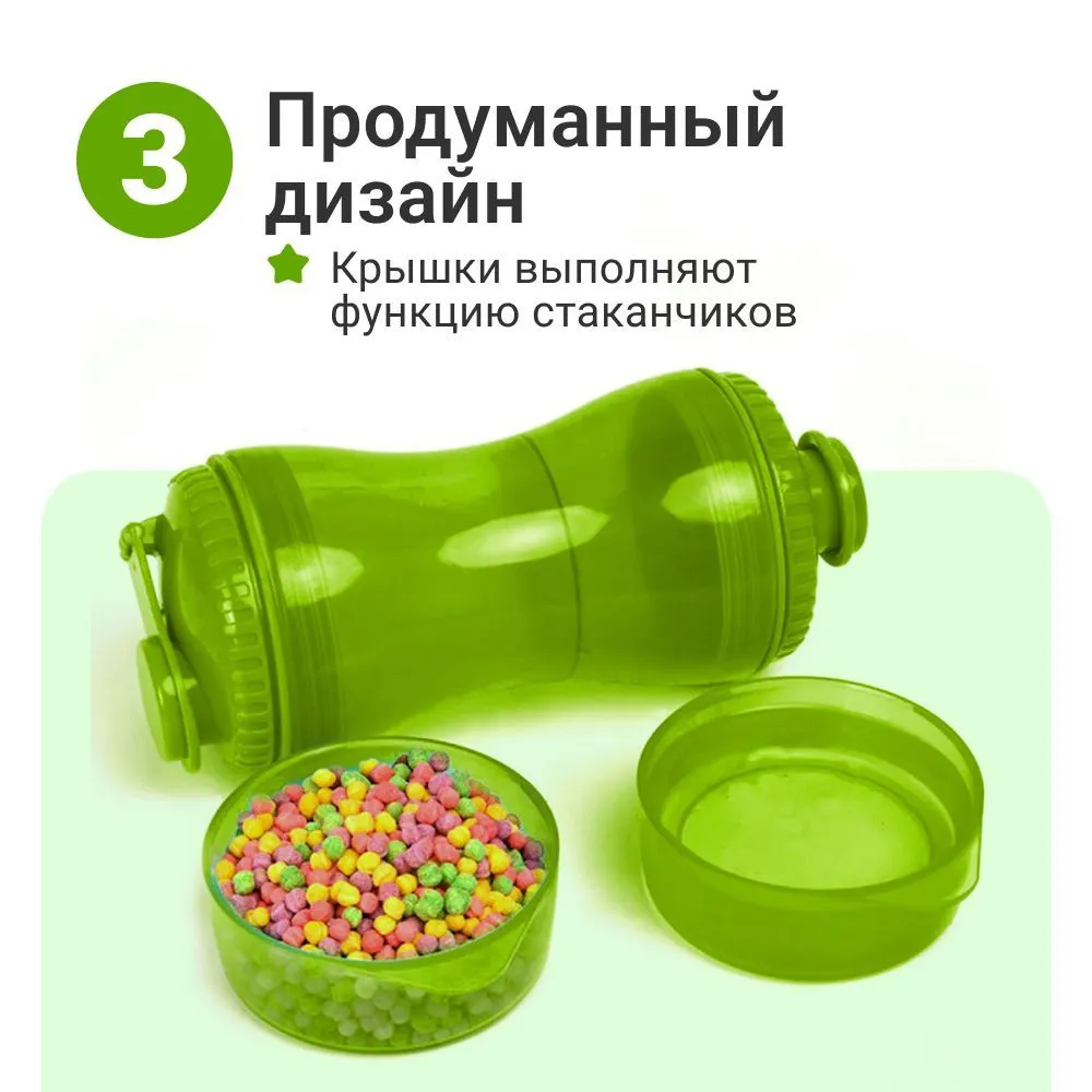 Дорожная бутылка поилка - кормушка для собак и кошек Pet Water Bottle 2 в 1 - фото 5 - id-p212140322