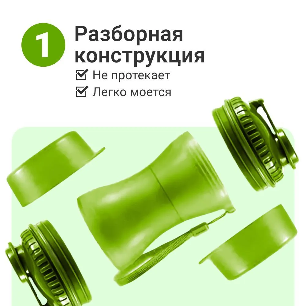 Дорожная бутылка поилка - кормушка для собак и кошек Pet Water Bottle 2 в 1 - фото 3 - id-p212140322