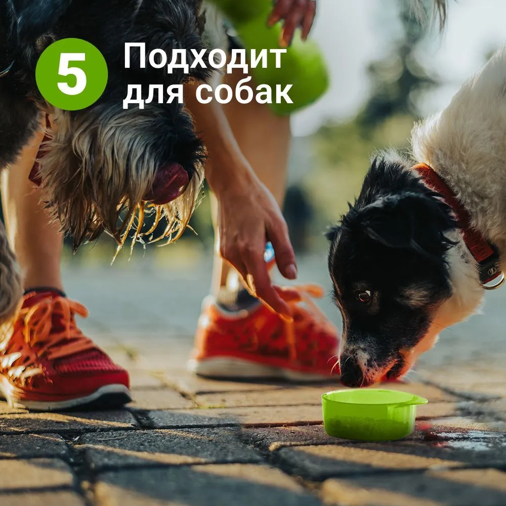 Дорожная бутылка поилка - кормушка для собак и кошек Pet Water Bottle 2 в 1 - фото 7 - id-p212140322