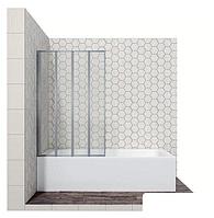 Душевая шторка Ambassador Bath Screens 100x140 со складывающимися дверями (прозрачное стекло / профиль хром)
