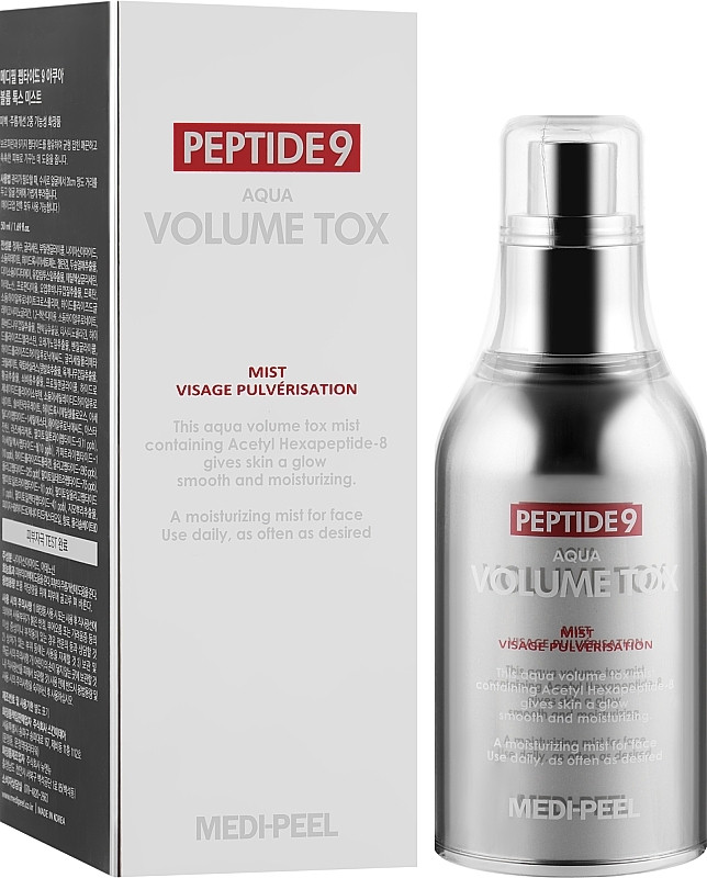 MEDI-PEEL Peptide 9 Aqua Volume Tox Mist (50ml) Увлажняющий мист для лица с лифтинг-эффектом