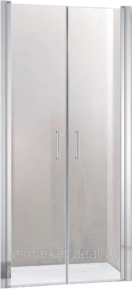 Душевая дверь Adema НАП ДУО-90 прозрачное стекло - фото 1 - id-p212143067
