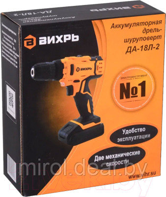 Аккумуляторная дрель-шуруповерт Вихрь ДА-18Л-2 - фото 2 - id-p212145339