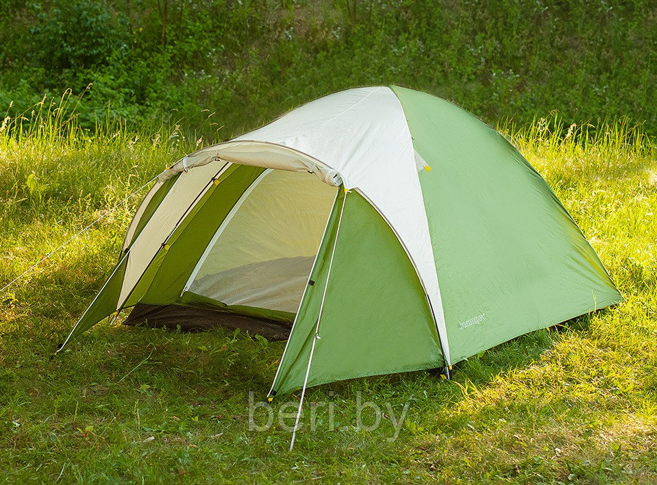 Палатка туристическая 4-х местная ACAMPER ACCO 4 green - фото 1 - id-p123781444