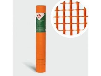 Стеклосетка штукатурная 5х5, 1мх10м, 160, оранжевая, Mini (LIHTAR)