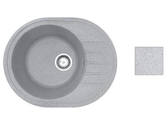 Мойка кухонная из искусственного камня RIO серый, 570х450 мм, AV Engineering