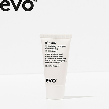 Шампунь для объема волос EVO Gluttony volumising shampoo (полифагия) 30