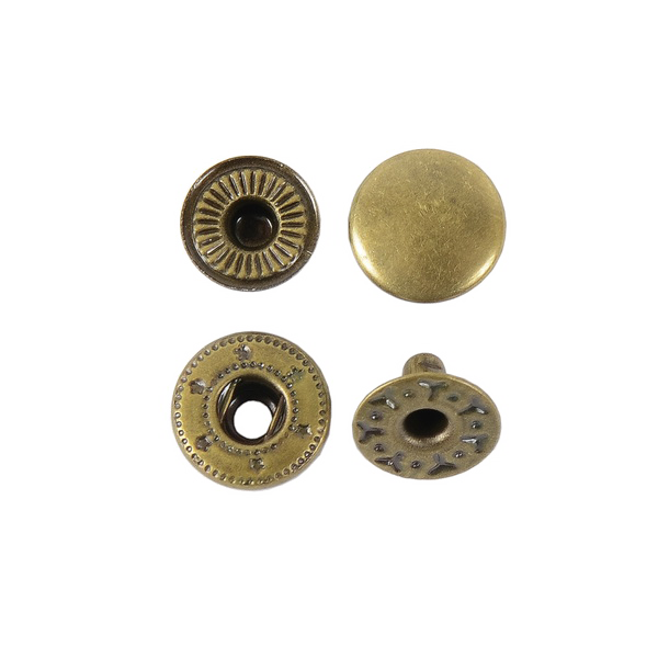 Кнопка галант 15мм (бронза) роллинг - фото 1 - id-p212153392
