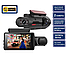 Видеорегистратор Vehicle BlackBOX DVR Dual Lens A68 с тремя камерами для автомобиля (фронт и салон камера, фото 5