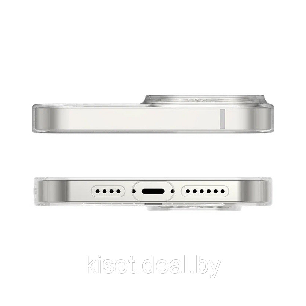 Пластиковый чехол Baseus ARJT000002 для iPhone 13 с MagSafe прозрачный + защитное стекло на экран - фото 2 - id-p212158004