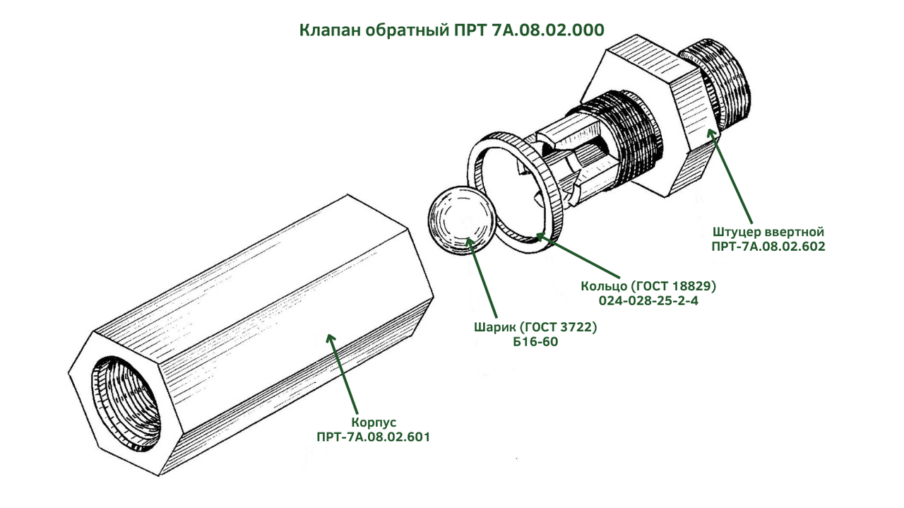 Клапан обратный ПРТ 7А.08.02.000 к кормораздатчику КРФ-10