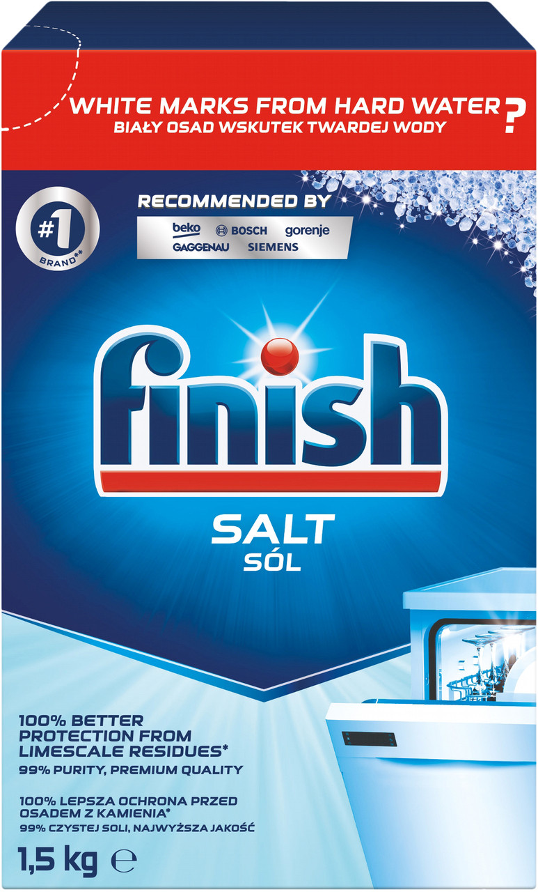 Соль для посудомоечной машины Finish 1,5 кг - фото 1 - id-p212162861