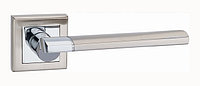 Ручка дверная Капри на квадратной розетке (SN/PC)