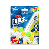 Освежитель WC для унитазов KOSTKA WC FIVE-FORCE Сytrynowy/ Lemon (Лимон) GENERAL FRESH 50 г.