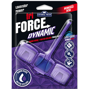 Освежитель для ароматизации унитазов KOSTKA WC TRI-FORCE DYNAMIC Lavender (Лаванда) GENERAL FRESH 45 г.