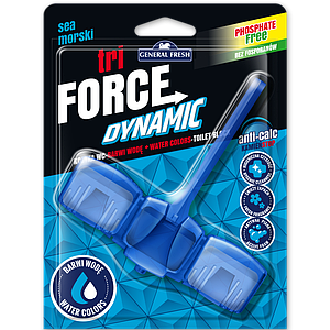 Освежитель для ароматизации унитазов KOSTKA WC TRI-FORCE DYNAMIC Morski (Море) GENERAL FRESH.45 г.