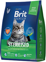 Сухой корм для кошек Brit Premium Cat Sterilized Chicken 8 кг