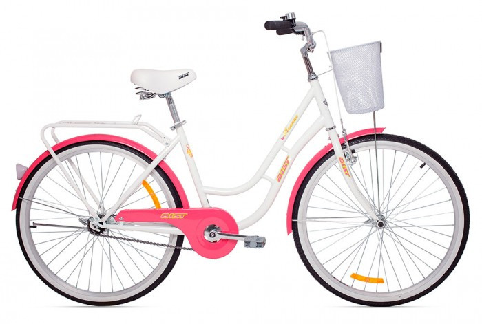 Велосипед AIST Avenue 2021 (белый/розовый) - фото 1 - id-p212173395