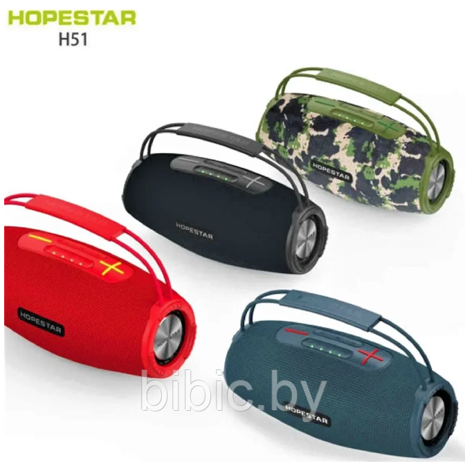 Портативная колонка Hopestar H51. Мощная беспроводная bluetooth акустическая система блютуз, аналог JBL - фото 3 - id-p212188434