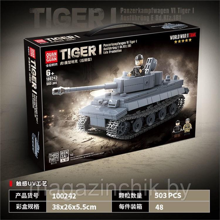 Конструктор Немецкий тяжелый Танк Tiger 1, 503 дет., 100242 Quanguan - фото 7 - id-p212187750