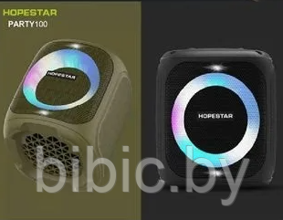 Портативная колонка Hopestar party 100, беспроводная акустическая bluetooth система, беспроводной микрофон - фото 8 - id-p212190661