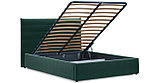 Кровать АМАЛИЯ 140 RUDY-2 1501 A1 color 32 (темный серо-зеленый) Нижегородмебель и К, фото 2