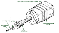 Привод транспортера РСК-12.05.01.000 к кормораздатчику ИСРВ-12