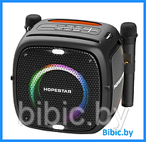 Портативная колонка Hopestar PARTY ONE, беспроводная акустическая bluetooth система, 2 беспроводных микрофона