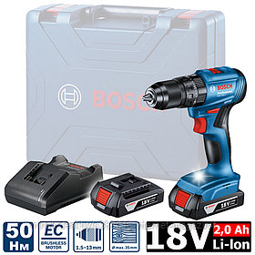 Дрель-шуруповерт ударная аккумуляторная GSB 185-LI Professional BOSCH (06019K3100)