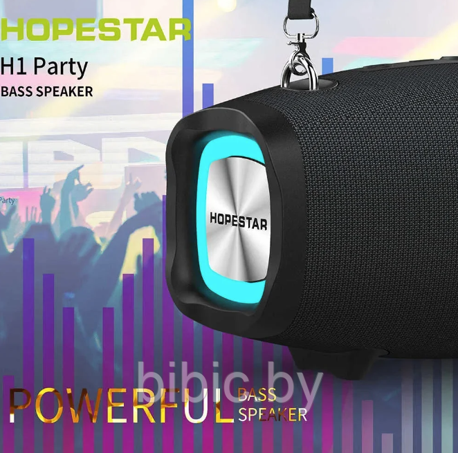 Портативная колонка Hopestar H1. Мощная беспроводная bluetooth акустическая система блютуз, колонки аналог JBL - фото 3 - id-p212208899