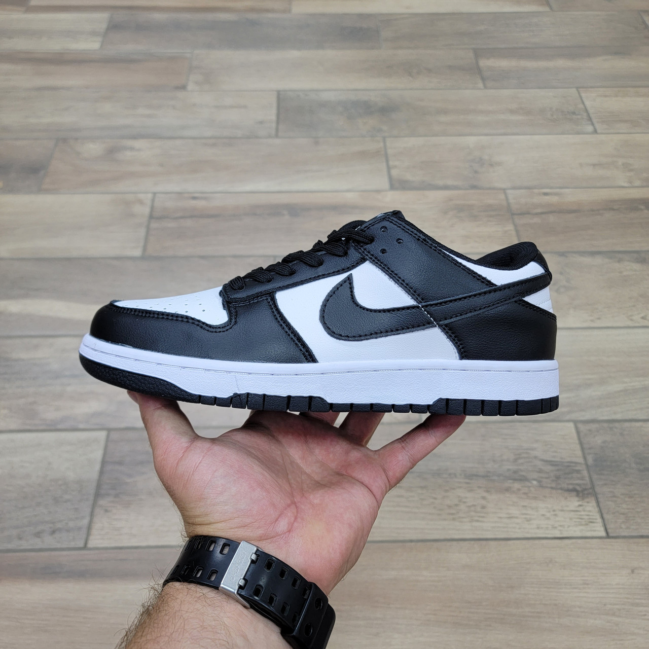 Кроссовки Nike Dunk Low Black White - фото 1 - id-p175106872