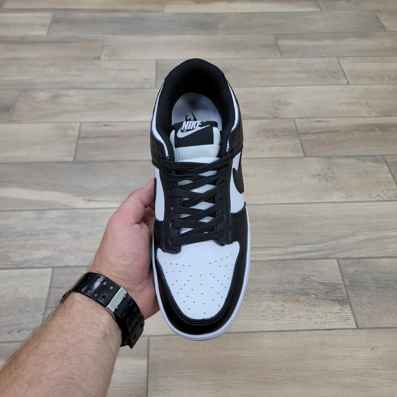 Кроссовки Nike Dunk Low Black White - фото 3 - id-p175106872
