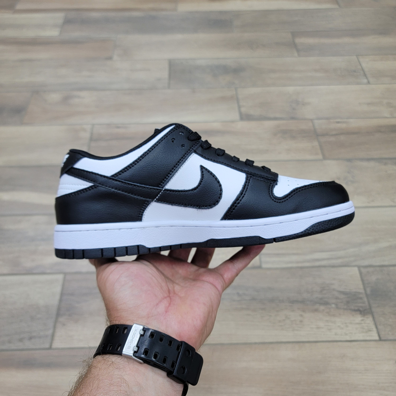 Кроссовки Nike Dunk Low Black White - фото 2 - id-p175106872
