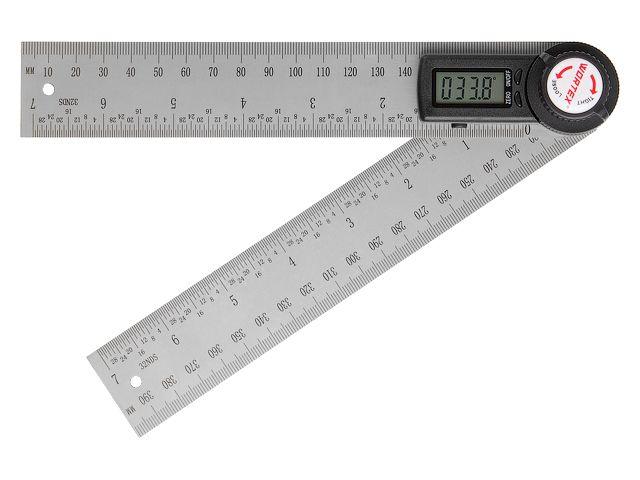 Угломер-линейка электронный WORTEX DAR 2000 в кор. +-0,2°, 200 мм - фото 1 - id-p211064311