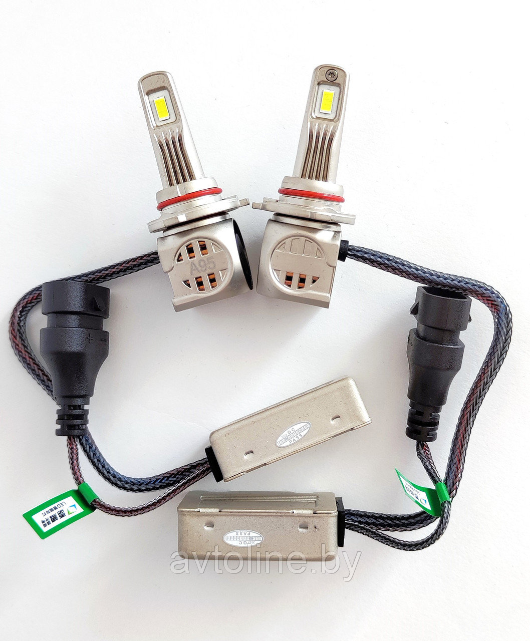 Лампа светодиодная HB4/HB3 серия A95 12-36V 55W 5500-6500K (к-т 2шт) ELF 9006/9005-A95