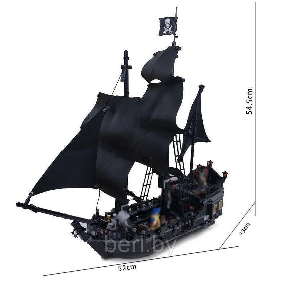 16006 Конструктор SX Pirate Treasure Черная жемчужина (Аналог Lego Pirates of the Caribbean 4184), 804 детали - фото 2 - id-p212271432