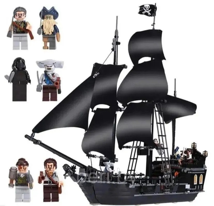 16006 Конструктор SX Pirate Treasure Черная жемчужина (Аналог Lego Pirates of the Caribbean 4184), 804 детали - фото 7 - id-p212271432