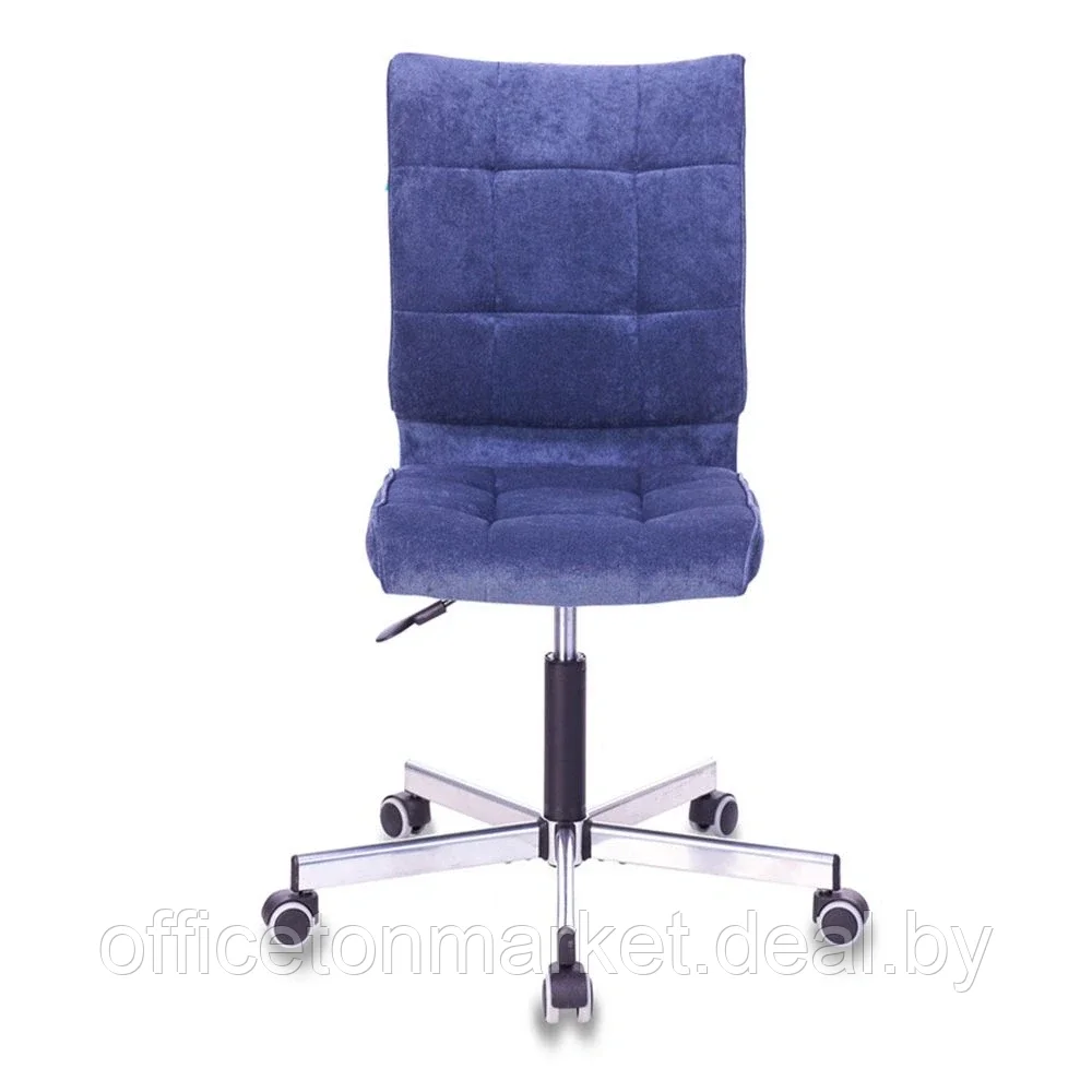Кресло для персонала "Бюрократ СH-330M/LT", ткань, металл, темно-синий - фото 2 - id-p183689974