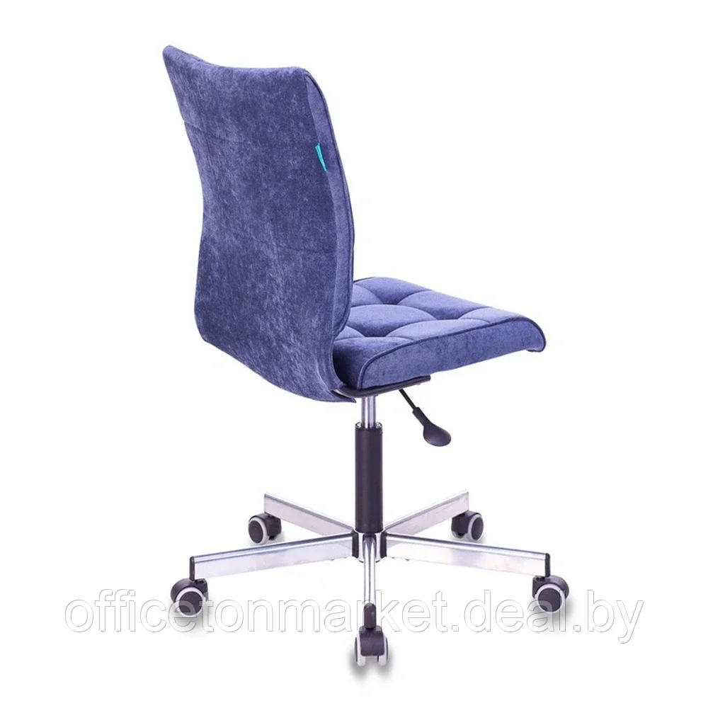 Кресло для персонала "Бюрократ СH-330M/LT", ткань, металл, темно-синий - фото 4 - id-p183689974