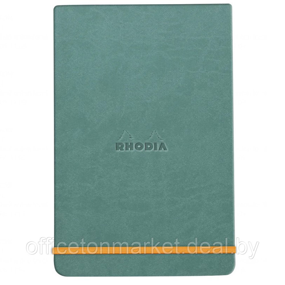 Блокнот "Rhodiarama Webnotepad" на резинке, A5, 96 листов, линейка, морская волна - фото 1 - id-p212270943