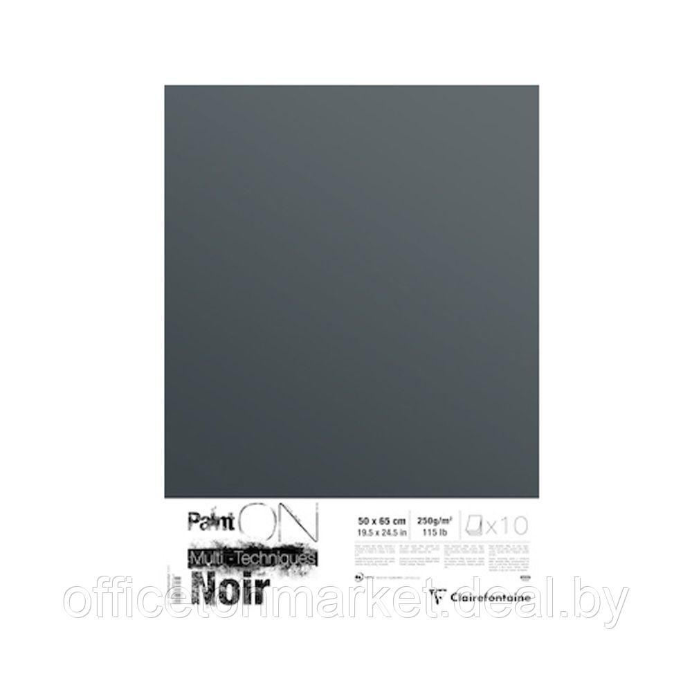 Бумага для смешанных техник "Paint'On", 50x65 см, 250 г/м2, черный - фото 1 - id-p212271001