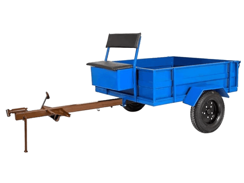 Прицеп-тележка FORZA ТПМ 1-121 для мотоблоков 7-9л.с. (грузоподъемность 300кг, размер кузова 94х110см)