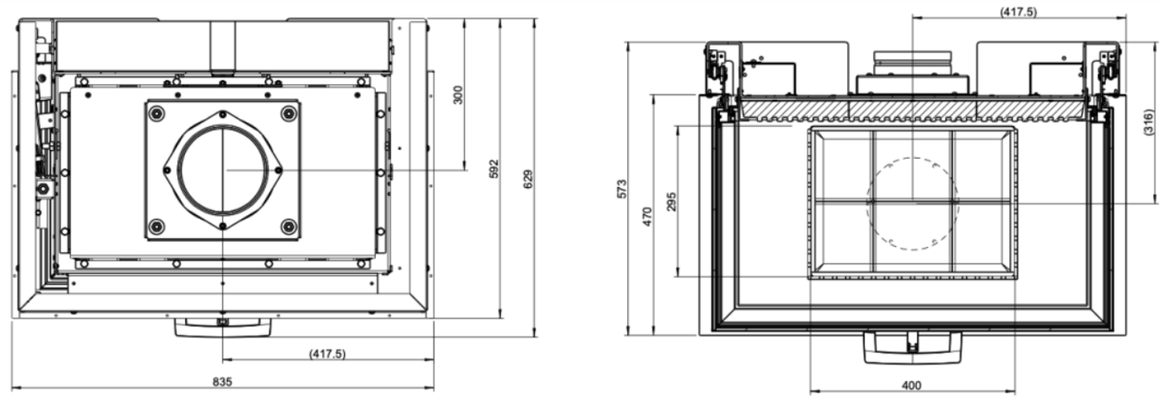 Каминная топка Austroflamm Vuur Drie 80 - фото 3 - id-p212271734