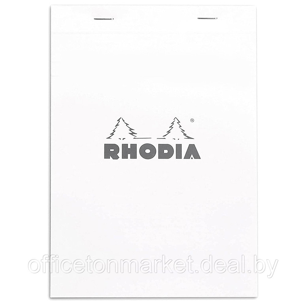 Блокнот "Rhodia", А6, 80 листов, линейка, белый - фото 1 - id-p212270936