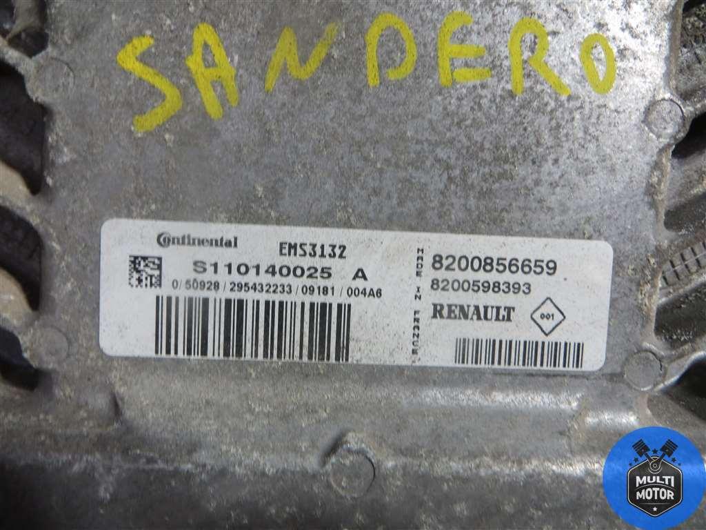 Блок управления двигателем RENAULT SANDERO I (2007-2013) 1.6 i - 102 Лс 2010 г. - фото 2 - id-p212275862