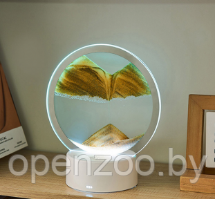 Лампа- ночник Зыбучий песок с 3D эффектом Desk Lamp (RGB -подсветка, 7 цветов) / Песочная картина - лампа