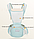 Хипсит - кенгуру Aiebao, с дышащей сеточкой / Рюкзак - кенгуру слинг для переноски малыша от 0 месяцев  Синий, фото 6
