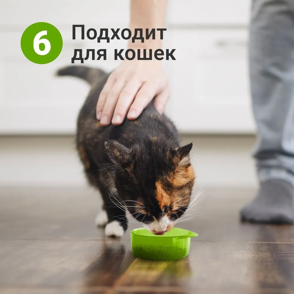 Дорожная бутылка поилка - кормушка для собак и кошек Pet Water Bottle 2 в 1 Зеленый - фото 8 - id-p212276699