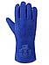 Краги сварщика перчатки сварочные летние защитные для сварки пятипалые спилковые кожаные рукавицы синие, фото 5