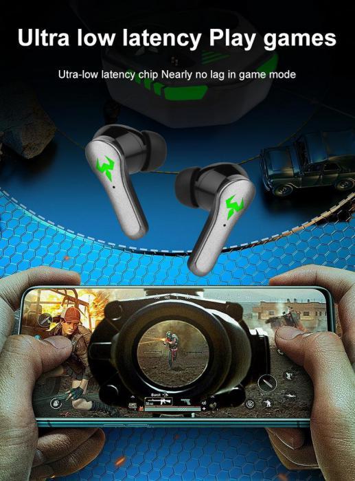 Наушники беспроводные игровые с микрофоном Bluetooth блютуз для ПК компьютера на iPhone и Android вакуумные - фото 10 - id-p212277133